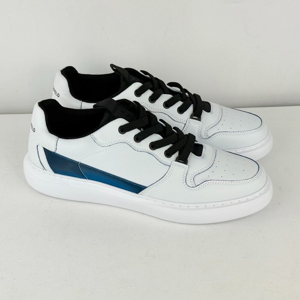 12M - Men's KARL LAGERFELD Paris Lace Up White Sneaker
